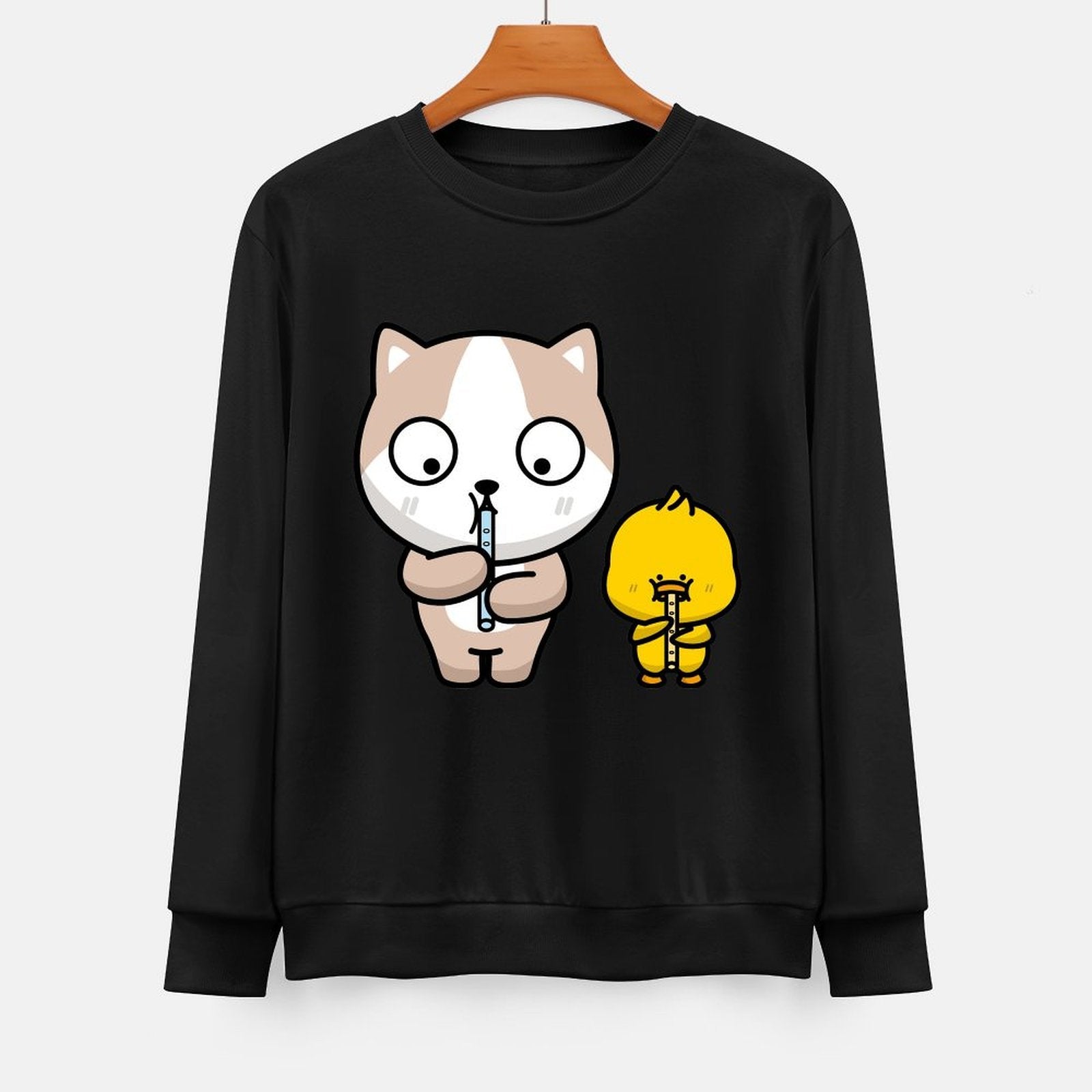 Front Patterned Long Sleeve TopEco-Conscious RegularFit